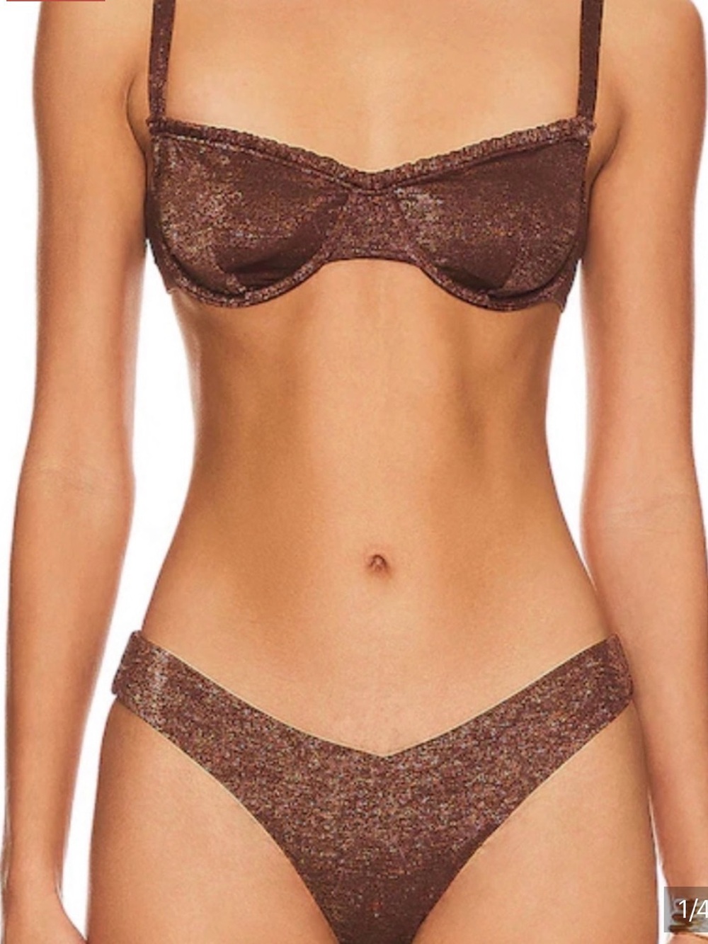 Marilyn Brown Sparkle Underwire Bikini Set - Women Swim